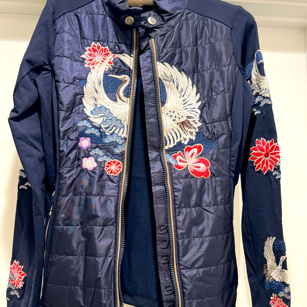 Bogner Jacket With Embroidered Crane